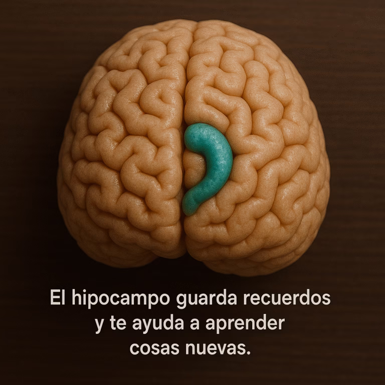 El hipocampo guarda recuerdos y te ayuda a aprender cosas nuevas