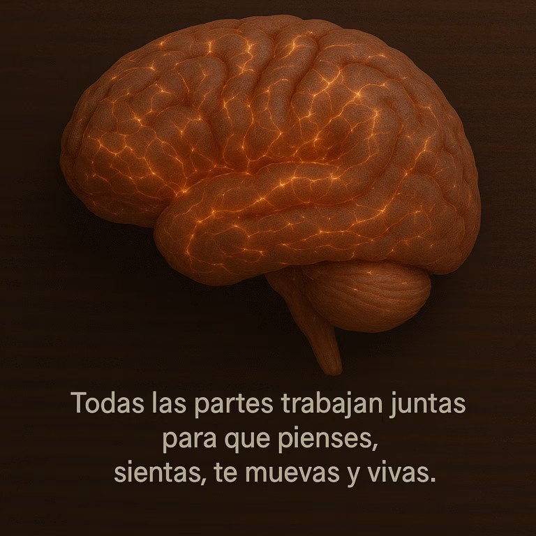 Todas las partes trabajan juntas para que pienses, sientas, te muevas y vivas