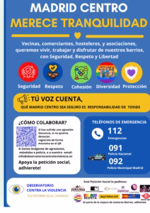 Campaña Madrid Centro Merece tranquilidad